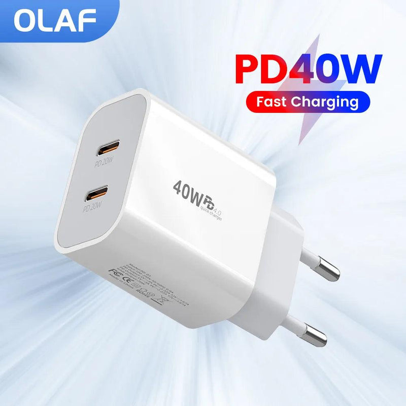 Olaf USB C Charger 40W Fast Charging - Tech Trove