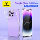 Baseus Clear Case for iPhone 15 Pro 14 13 12 11 Pro Max Plus Soft TPU Case for iPhone XS Max X XR Cover Transparent Phone Case - Tech Trove