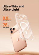 Joyroom Magnetic Wireless charger thin Case For iPhone 17 Case Anti Yellow Transparent Cover - Tech Trove