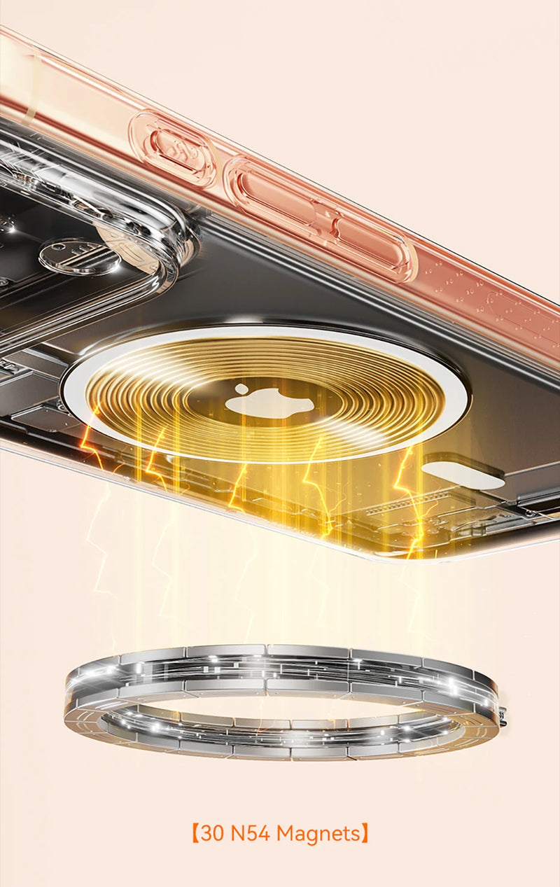 Baseus Magnetic Case for iPhone 17 Slim Thin Wireless Charging Magnetic for Magsafe Case Clear Cover Anti-Yellowing - Tech Trove