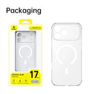 Baseus Magnetic Case for iPhone 17 Slim Thin Wireless Charging Magnetic for Magsafe Case Clear Cover Anti-Yellowing - Tech Trove