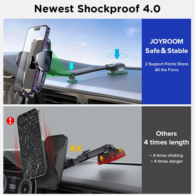 Joyroom JR-ZS259 360° Car Phone Mount – Universal, Hands-Free, Long Arm - Tech Trove