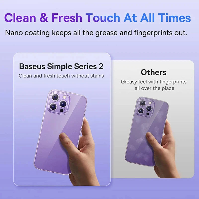 Baseus Clear Case for iPhone 15 Pro 14 13 12 11 Pro Max Plus Soft TPU Case for iPhone XS Max X XR Cover Transparent Phone Case - Tech Trove