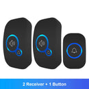 Waterproof Wireless Doorbell Kit with Push Button and Plug-in Chime