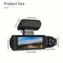1080P WiFi Dual Dash Cam (Front & Inside) with IR Night Vision, Loop Recording, Wide Angle - Tech Trove