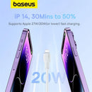 Baseus TPE 20W USB C Cable  Fast Charging Cable Type C For IPhone - Tech Trove