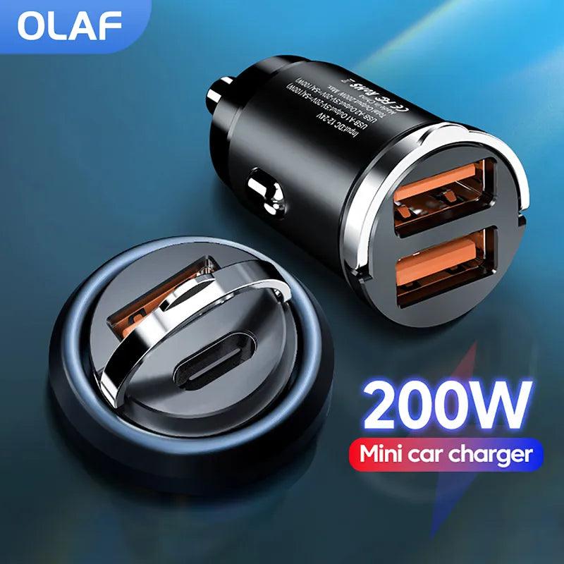 Pull Ring 200W USB C Car Charger - Tech Trove