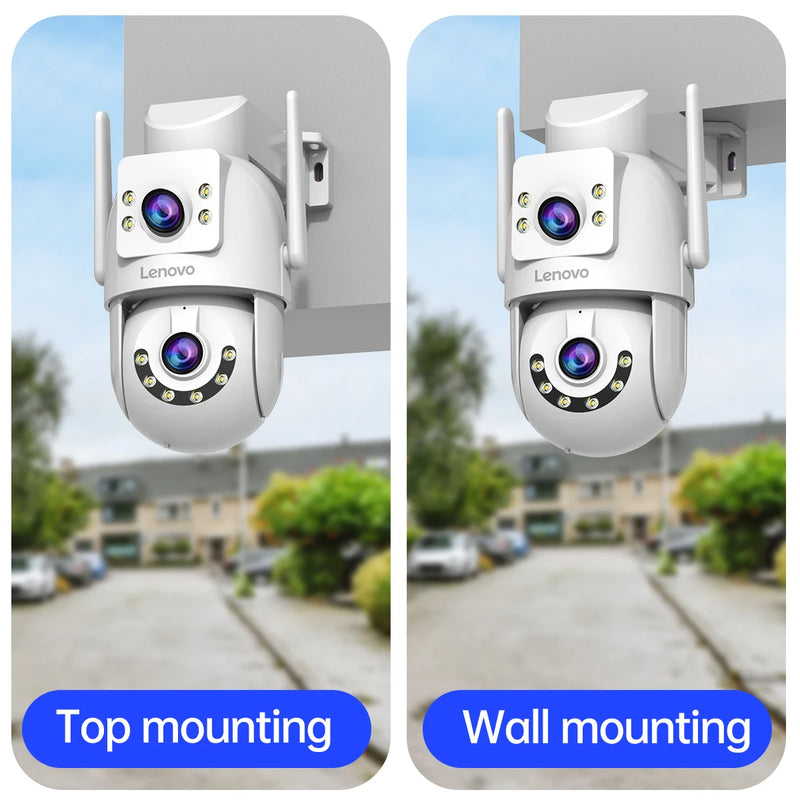 Lenovo 4K Surveillance Camera 5G Wifi Outdoor Dual Lens Cameras