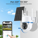 4MP HD Built-in Battery WiFi Outdoor Video Surveillance Wireless Solar IP Camera