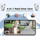 Jooan 4K 8MP HD 5G Wifi Dual Lens outdoor AI Tracking Security Camera