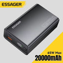Essager Power Bank 20000mAh Portable PD 65W Fast Charging