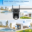 BESDER 9MP Dual Screen Wifi Camera 8X Digital Zoom Color Night Vision Outdoor Security Protection