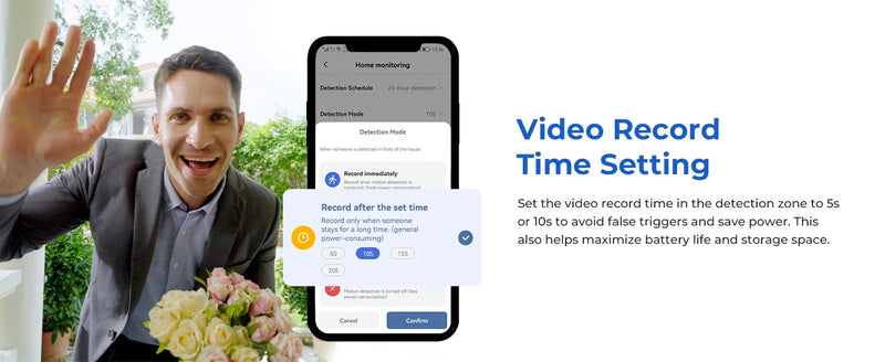 MILAB 2.5K Smart WiFi Video Doorbell with Human Detection