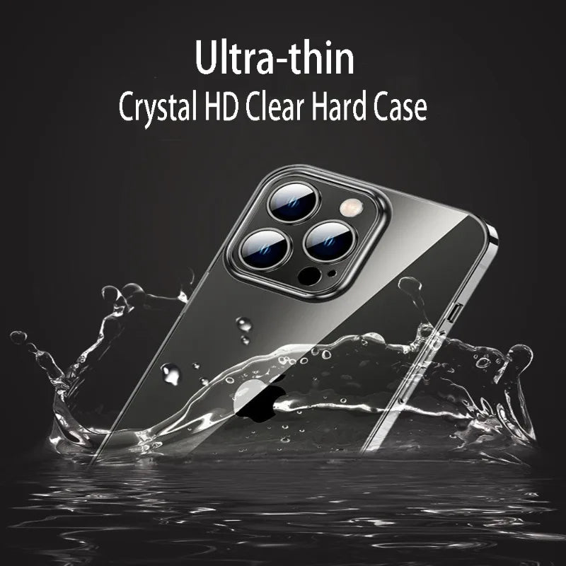 Luxury Ultra Thin Transparent Hard PC Case For iPhone Crystal Clear Slim Shockproof Bumper Cover - Tech Trove