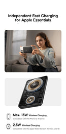 Baseus 10,000mAh Magnetic Power Bank, 27W PD Output, 15W Wireless Charging