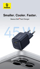 Baseus 45W GaN USB C Fast Charger For iPhone & Android