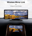 4K 10.26" Mirror Dash Cam with Wireless CarPlay, Android Auto, GPS & Rearview Camera - Tech Trove