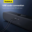 Baseus DS10 Desk Mini Soundbar Speaker Bluetooth 5.3 Triple-Mode Audio 3D Soundscape Surround SubwooferSound Box for Laptop PC - Tech Trove