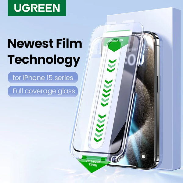 Ugreen Dust-Free Tempered Glass Screen Protector for iPhone