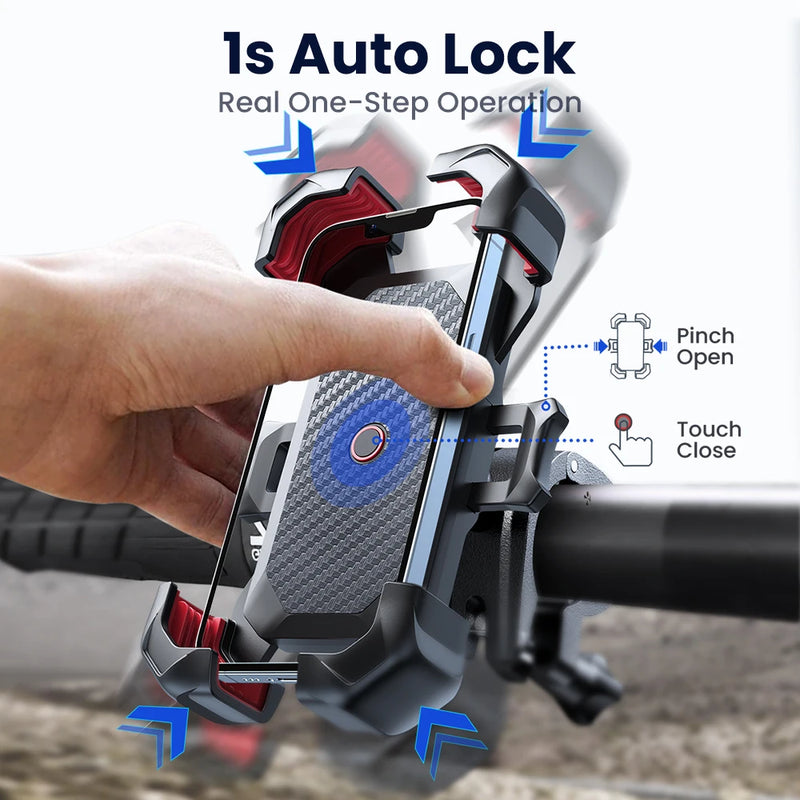 Joyroom 360° Universal Bike Phone Holder for 4.7–7" Phones, Shockproof GPS Mount - Tech Trove
