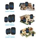 Waterproof Wireless Doorbell Kit with Push Button and Plug-in Chime