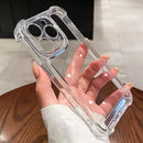 Luxury Silicone Shockproof Bumper Transparent Hard Phone Case For iPhone - Tech Trove