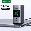 UGREEN 145W 20,000mAh Power Bank — Qi2 15W Magnetic Wireless, PD3.1, 100W Fast Charging for Laptops