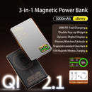 3-in-1 Magnetic 15W Qi Fast Charger Power Bank