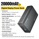 Essager Power Bank 20000mAh Portable PD 65W Fast Charging