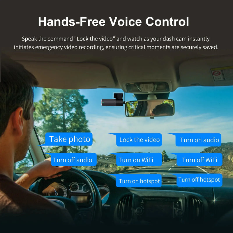 KAWA D5 2K Dash Cam – Car DVR with Night Vision, Voice Control, WiFi, WDR, and App Monitor - Tech Trove