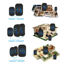 Waterproof Wireless Doorbell Kit with Push Button and Plug-in Chime
