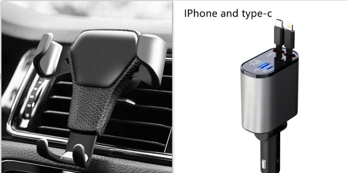 Metal Car Charger 100W Super Fast Charging USB And TYPE-C Adapter - Tech Trove