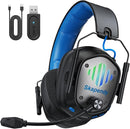 Wireless Gaming Headset for PS5/PS4/PC/Switch – 2.4GHz, ENC Noise-Cancelling Mic, Stereo Sound, 20ms Low Latency, 50-Hour Battery, Works with Laptop/Mobile/Mac