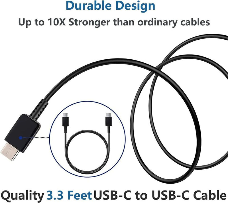 USB C Charger and Plug, 25W PD3.0 & PPS Wall Fast Charger with 2M Type C Fast Charging Cable Adaptor Compatible for Android & IOS having Type C Port Smartphone - Tech Trove