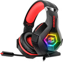 Stereo Surround Sound Gaming Headset with RGB Lighting - Tech Trove
